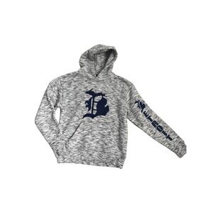 Pacific & Co Kids Detroit Tigers Michigan Space Dye Hoodie Grey Pullover M 5/6